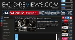Desktop Screenshot of e-cig-reviews.com