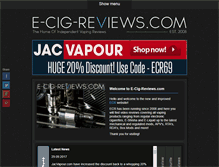 Tablet Screenshot of e-cig-reviews.com